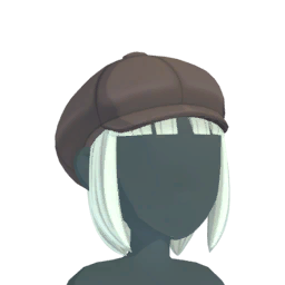 File:Flat cap with long hair.png