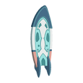 Unofficial render of Tateru Steed's surfboard.