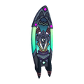 Unofficial render of Wraith Kauren Carrier's surfboard.