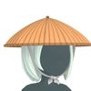 Kasa hat with long hair.png